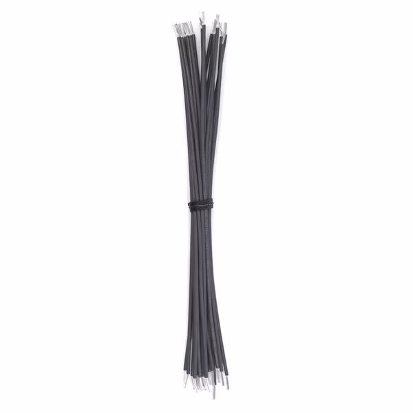 Wire Lead, 18 AWG, Stranded, Gray, 6 in, 100 PK
